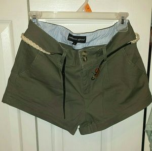 Olive Shorts w/ Belt